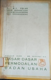Image of Dasar-Dasar Permodalan Badan Usaha