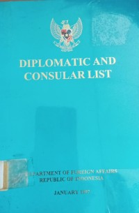 Image of Diplomatic And Consular List