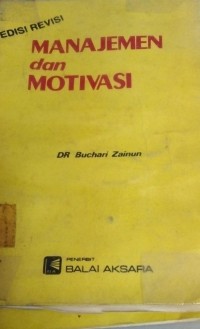 Image of Edisi Revisi Manajemen Dan Motivasi