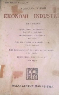 Image of Ekonomi Industri