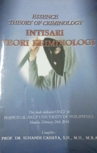 Image of Essence Theory Of Criminology Intisari Teori Kriminologi
