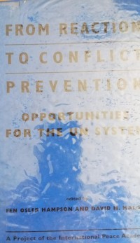 Image of From Reaction To Conflict Prevention
