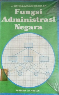 Image of Fungsi Administrasi Negara