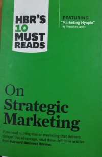 Image of HBR's 10 must reads: on strategic marketing