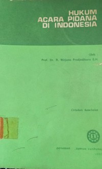 Image of Hukum Acara Pidana di Indonesia