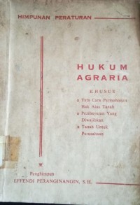 Image of Hukum Agraria