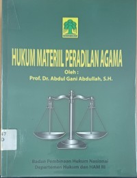 Image of Hukum Materiil Peradilan Agama