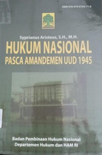 Image of Hukum Nasional Pasca Amandemen UUD 1945
