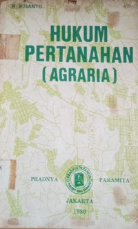 Image of Hukum Pertanahan ( Agraria )