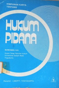 Image of Hukum Pidana