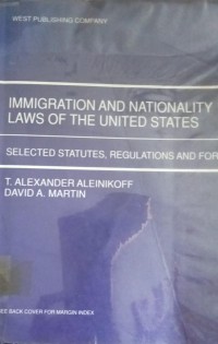 Image of Immigration And Nationality Laws Of The  United States