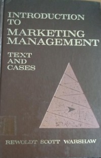 Image of Introduction To Marketing Management : Text And Cases