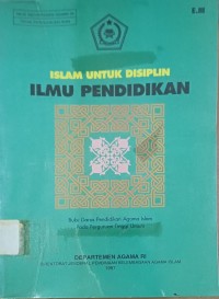 Islam Untuk Disiplin : Ilmu Pendidikan