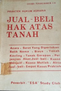 Image of Jual - Beli Hak Atas Tanah