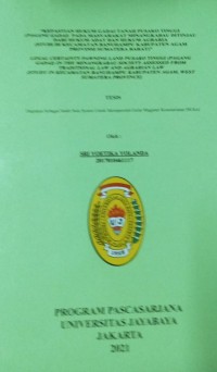 Kepastian Hukum Gadai Tanah Pusako Tinggi (PAGANG GADAI) Pada Masyarakat Minangkabau Ditinjau Dari Hukum Adat Dan Hukum Agraria (Studi Di Kecamatan Banuhampu Kabupaten Agam Provinsi Sumatera Barat)