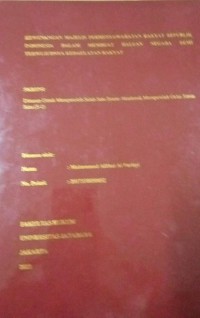 Kewenangan Majelis Permusyawaratan Rakyat Republik Indonesia Dalam Membuat Haluan Negara Demi Terwujudnya Kedaulatan Rakyat