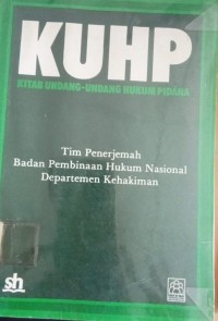 Image of KUHP (Kitab Undang-Undang Hukum Pidana)