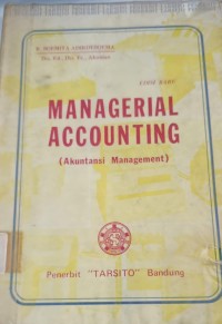Image of Managerial Accounting(akuntasi management)