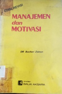 Image of Manajemen Dan Motivasi (Edisi Revisi)