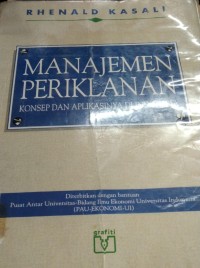 Image of Manajemen Periklanan Konsep Dan Aplikasinya Di Indonesia