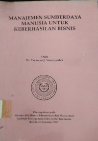 Image of Manajemen Sumberdaya Manusia Untuk Keberhasilan Bisnis