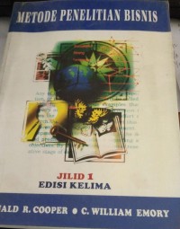 Image of metode penelitian bisnis jilid 1