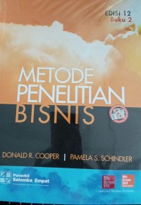 Image of Metode Penelitian Bisnis (BUKU 2)