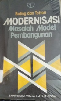 Image of Modernisasi Masalah Model Pembangunan