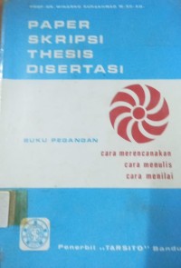 Paper Skripsi Thesis Disertasi