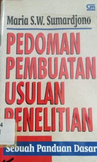 Pedoman Pembuatan Usulan Penelitian