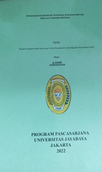 Penanganan Konflik Tenurial Kawasan Hutan Melalui Proses Mediasi