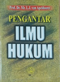 Pengantar Ilmu Hukum Ilmu Hukum