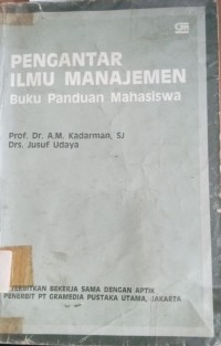 Image of Pengantar Ilmu Manajemen Buku Panduan Mahasiswa