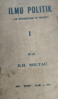 Image of Pengantar Ilmu Politik (An Introduction To Politics)