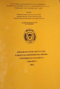 PENGARUH LABA BERSIH DAN KAS TERHADAP PEMBAGIAN DIVIDEN PADA PT. INDOCEMENT TUNGGAL PRAKARSA Tbk. PERIODE 2015-2020