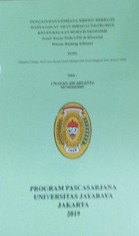 Pengaturan Lembaga Kredit Berbasis Masyarakat Adat Sebagai Instrumen Kelembagaan Hukum Ekonomi