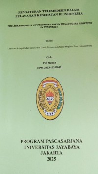 Image of Pengaturan Telemedisin Dalam Pelayanan Kesehatan Di Indonesia