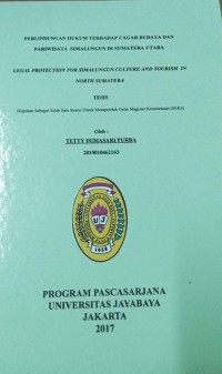 Perlindungan Hukum Terhadap Cagar Budaya Dan Pariwisata Simalungun Di Sumatera Utara