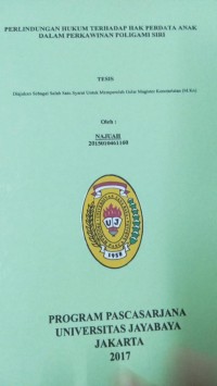 Perlindungan Hukum Terhadap Hak Perdata Anak Dalam Perkawinan Poligami Siri