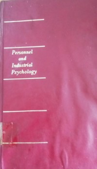 Image of Personnel And Industrial Psychology