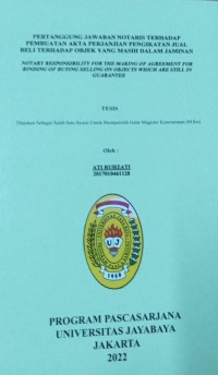 Pertanggungjawaban Notaris Secara Perdata Akibat Perbuatan Melawan Hukum Dalam Menjalankan Tugas Jabatan Notaris  Civil Liability Of The Notary Due To Activities Of Against The Law In Performing The Tasks Of Notary Position