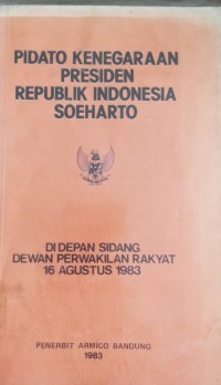 Image of Pidato Kenegaraan Presiden Republik Indonesia Soeharto