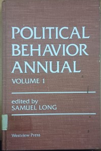 Image of Political Behavior Annual ( Volume 1 )