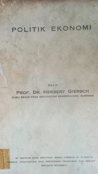 Image of Politik Ekonomi