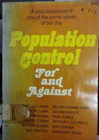 Image of POPULATION CONTROL: FOR & AGAINST