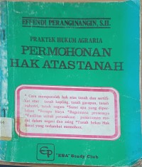 Image of Praktek Hukum Agraria : Permohonan Hak Tas Tanah