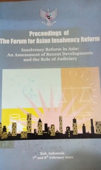 Proceedings Of The Forum For Asian Insolvency Reform