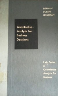 Image of Quantitative Analysis For Business Decision