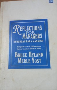 Image of Reflections For Managers Renungan Para Manajer
