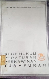 Image of Segi Segi Hukum Peraturan PErkawinan Tjampuran